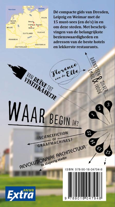 Dresden, Leipzig en Weimar / ANWB Extra achterkant