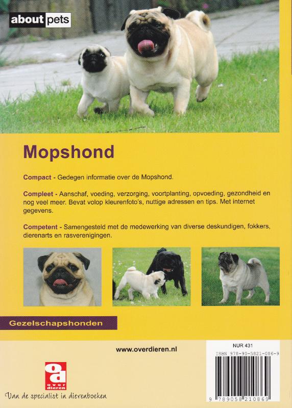 De mopshond / Over Dieren / 082 achterkant