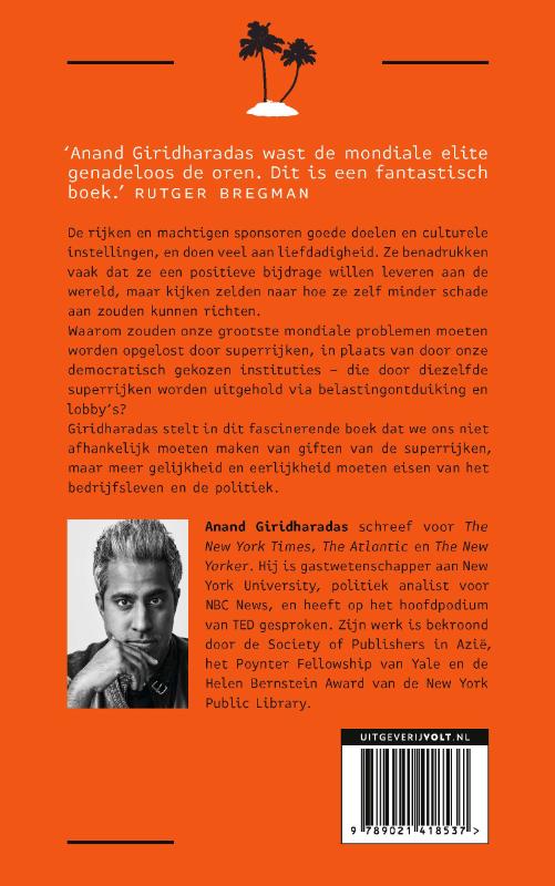 Waarom de superrijken de wereld niet zullen veranderen achterkant