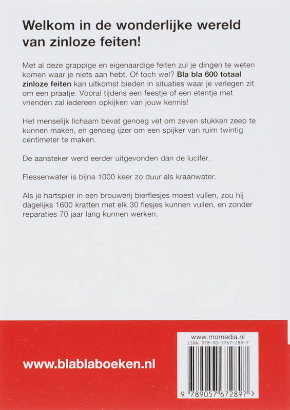 BLA BLA Feiten achterkant