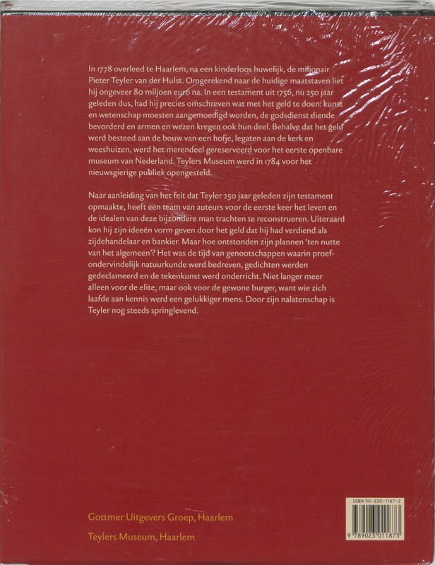 De idealen van Pieter Teyler achterkant