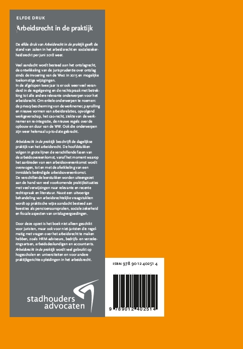 Arbeidsrecht in de praktijk achterkant