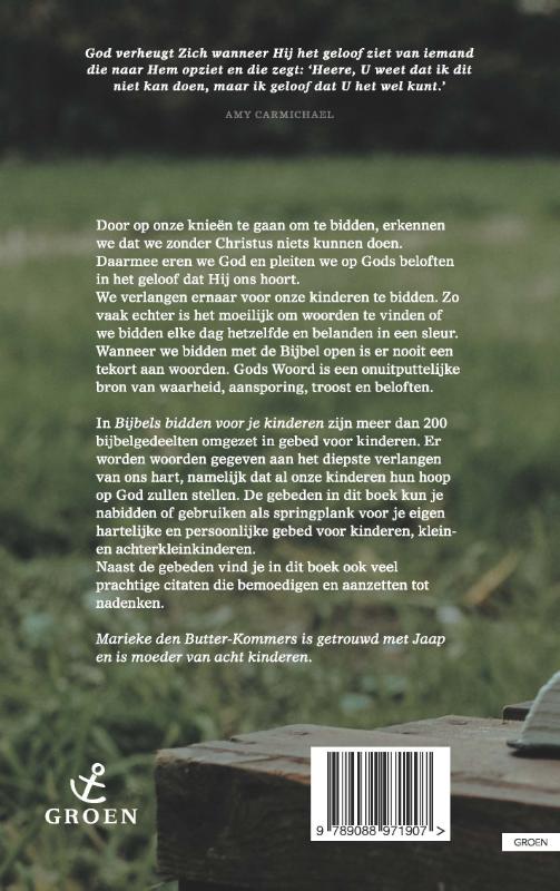 Bijbels bidden voor je kinderen achterkant