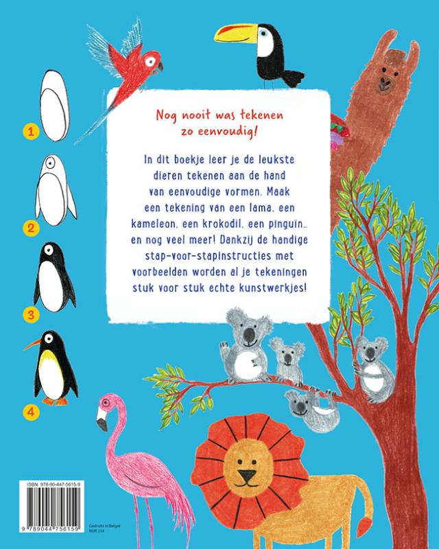 Hoera! Ik leer dieren tekenen achterkant