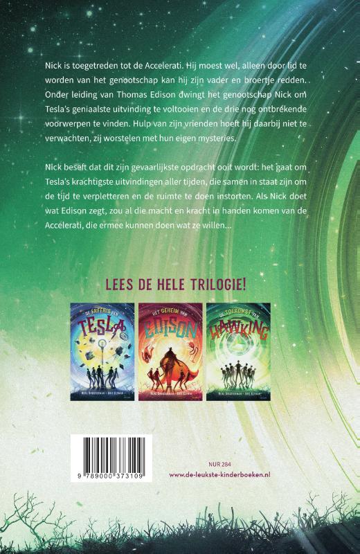 De toekomst van Hawking / Accelerati-trilogie / 3 achterkant