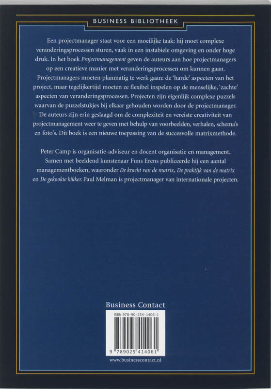 Projectmanagement / Business bibliotheek achterkant