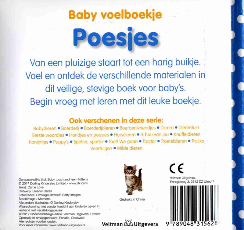 Baby voelboekje  -   Poesjes achterkant