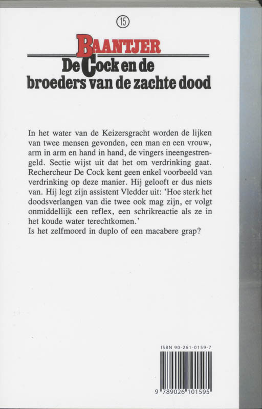 De Cock en de broeders van de zachte dood / Baantjer / 15 achterkant