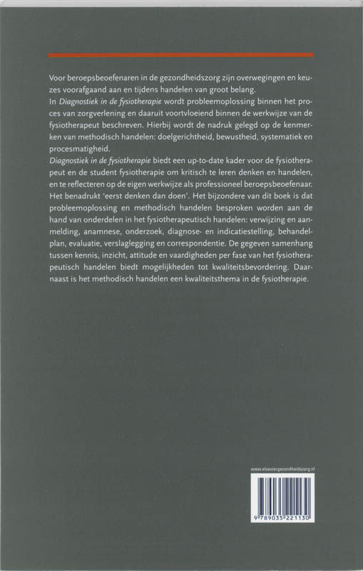Diagnostiek in de fysiotherapie achterkant