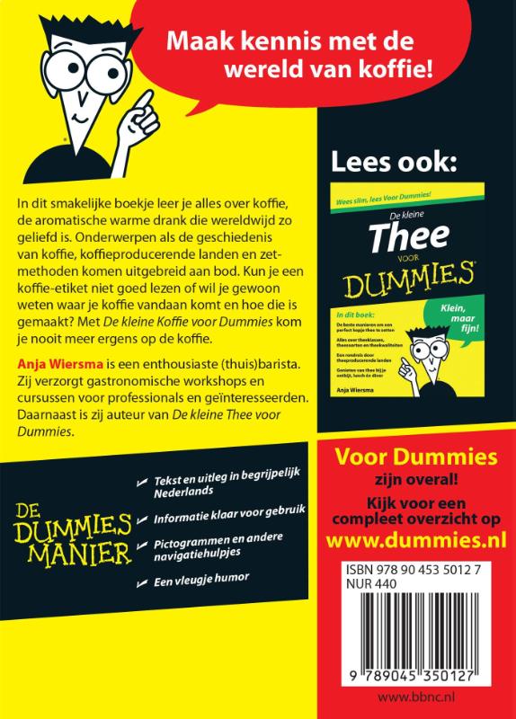 De kleine koffie voor Dummies achterkant