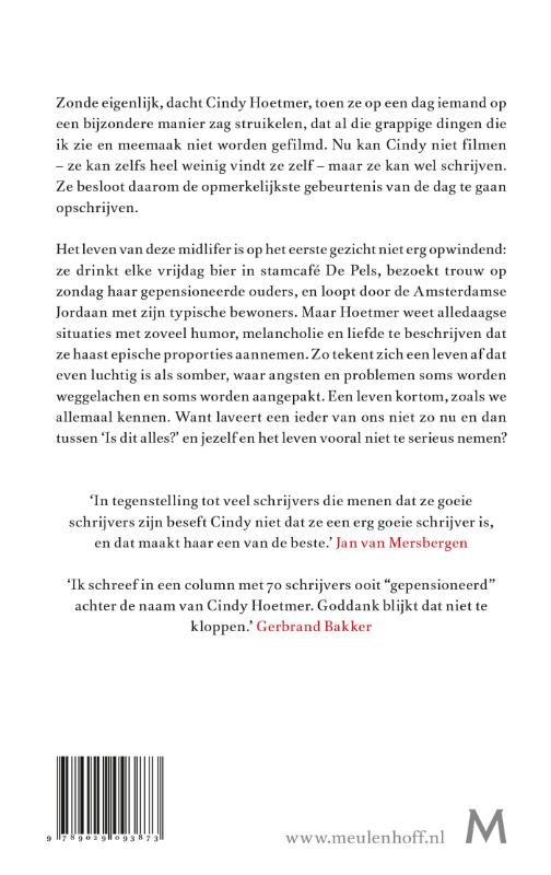 Min of meer opmerkelijke gebeurtenissen uit het leven van een treuzelaar achterkant