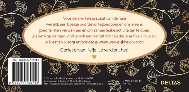 Voor mijn liefste schat 25 tegoedbonnen achterkant