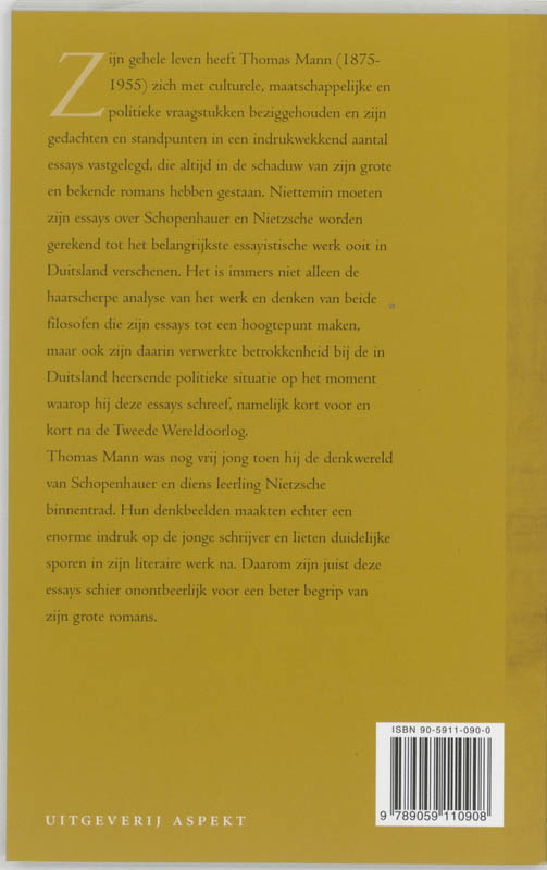 Nietzsche en Schopenhauer achterkant