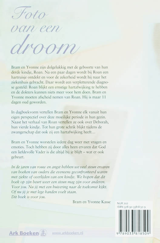 Foto van een droom achterkant