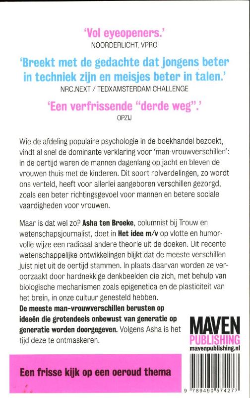 Het idee M/V achterkant