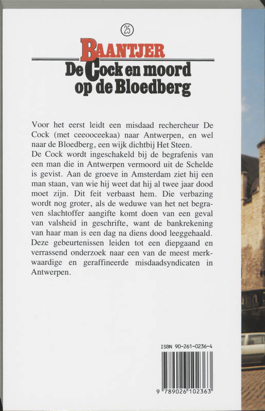 De Cock en moord op de Bloedberg / Baantjer / 25 achterkant