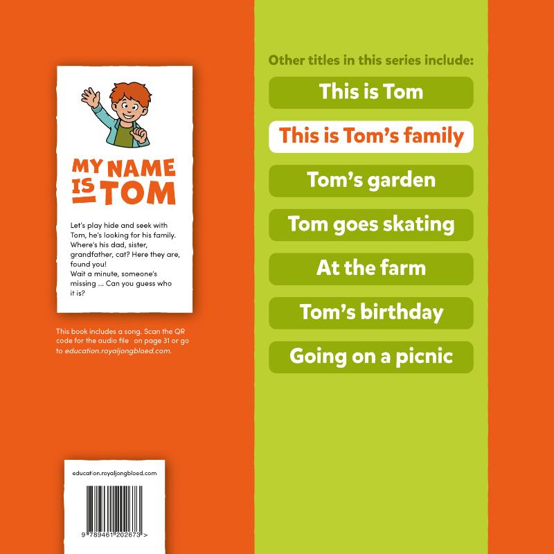 This is my family / My name is Tom achterkant