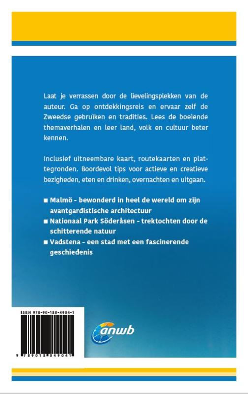 ANWB Ontdek reisgids  -   Zweden Zuid achterkant