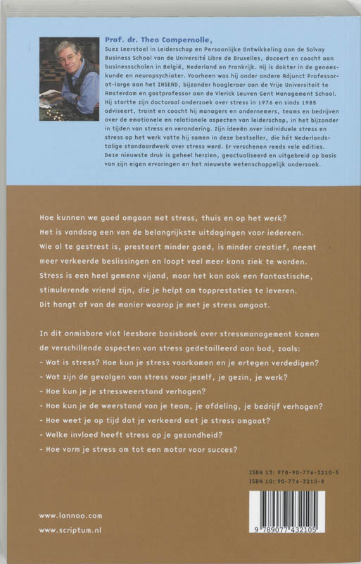 Stress, vriend en vijand achterkant