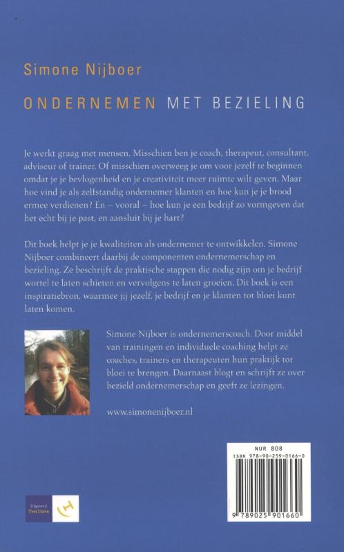Ondernemen met bezieling achterkant
