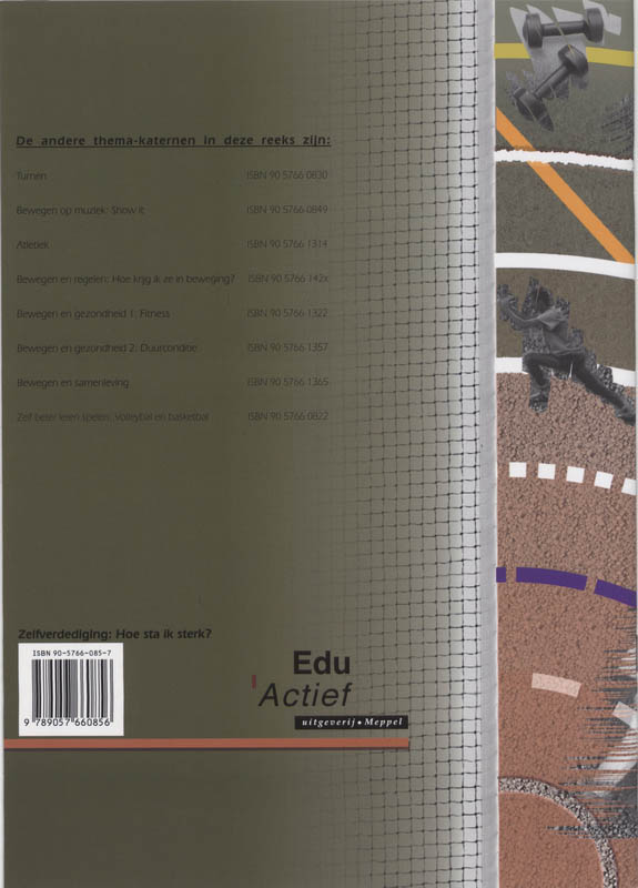 Zelfverdediging : hoe sta ik sterk? Leerlingenboek achterkant