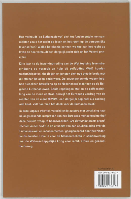 Euthanasiewet: grondrechten onder d achterkant