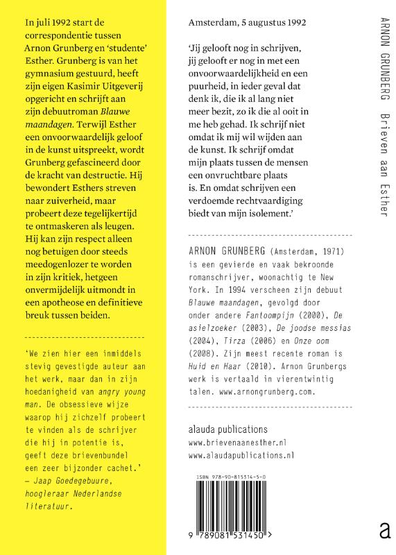 Brieven aan Esther achterkant