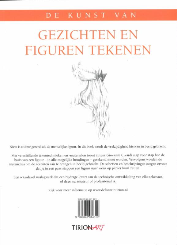 De kunst van  -   Gezichten en figuren tekenen achterkant