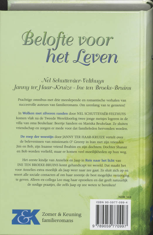 Belofte Voor Het Leven achterkant