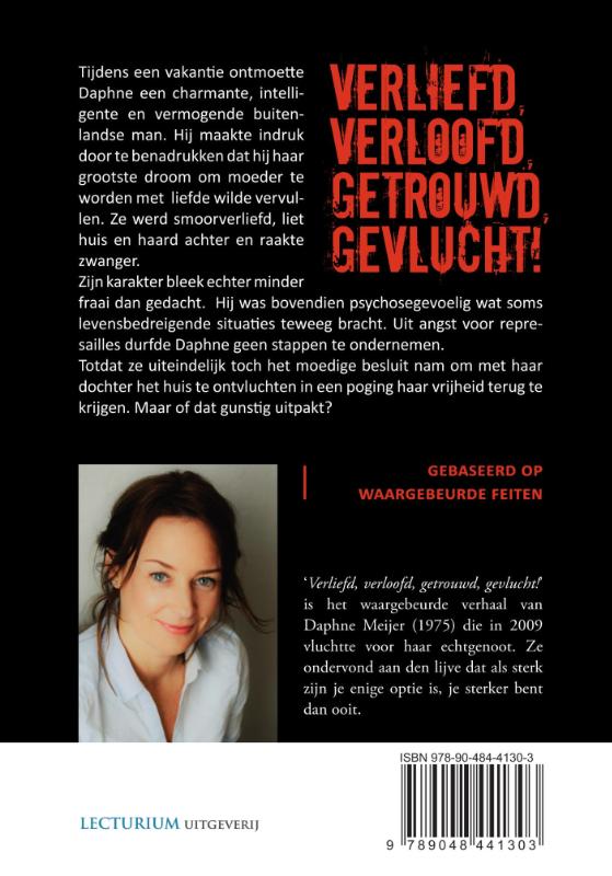 Verliefd, verloofd, getrouwd, gevlucht! achterkant