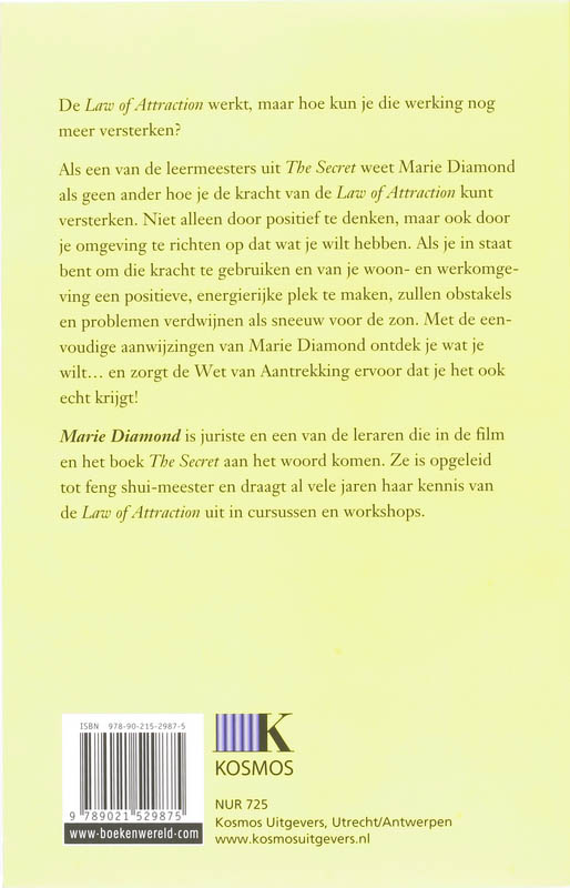 De Law of Attraction voor beginners achterkant