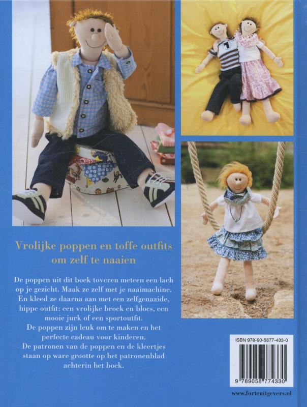 Poppen en kleertjes naaien achterkant