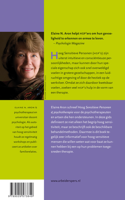 Hoog sensitieve personen en pyschotherapie achterkant