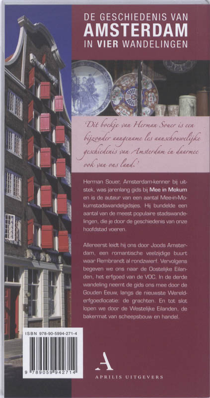De Geschiedenis Van Amsterdam In Vier Wandelingen achterkant
