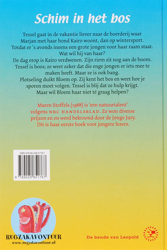 Schim in het bos / Rugzakavontuur achterkant