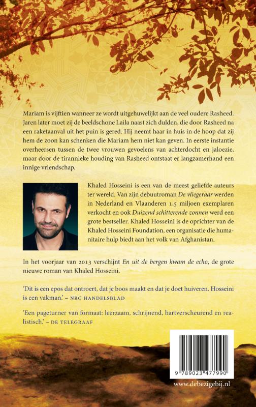 Duizend schitterende zonnen achterkant