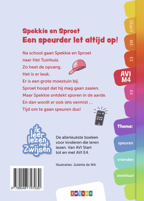 Spekkie en Sproet - Een speurder let altijd op! / Ik leer lezen met Zwijsen achterkant