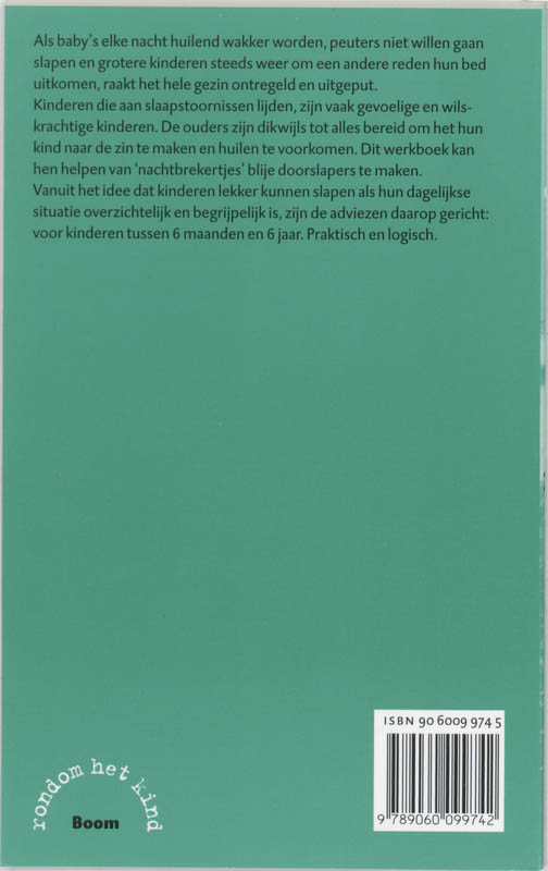 Kinderen met slaapproblemen / Rondom het kind achterkant