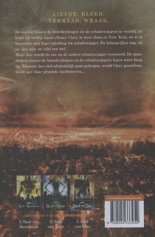 Stad van gevallen engelen / Kronieken van de Onderwereld / 4 achterkant