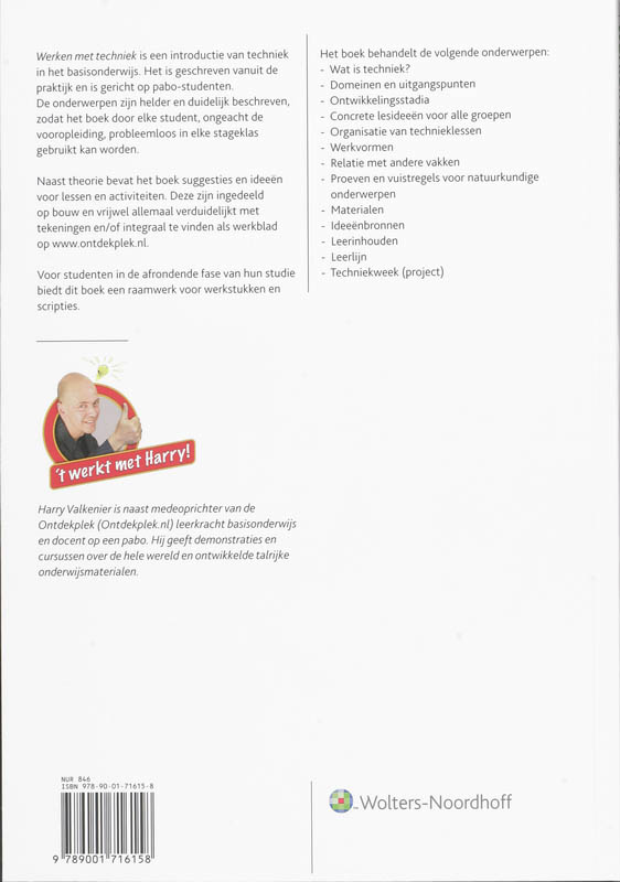 Werken met techniek achterkant