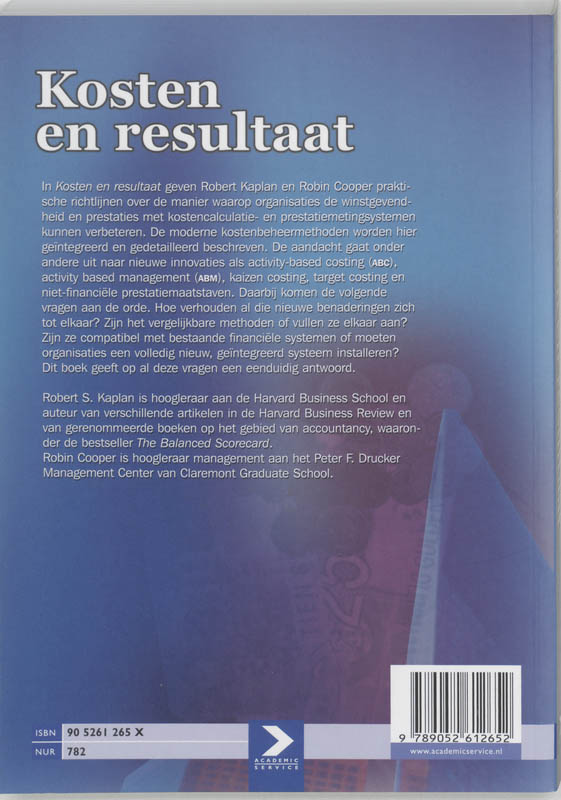 Kosten En Resultaat achterkant