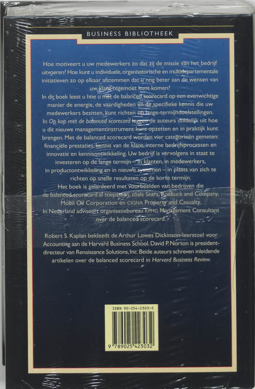 Op Kop Met De Balanced Scorecard achterkant