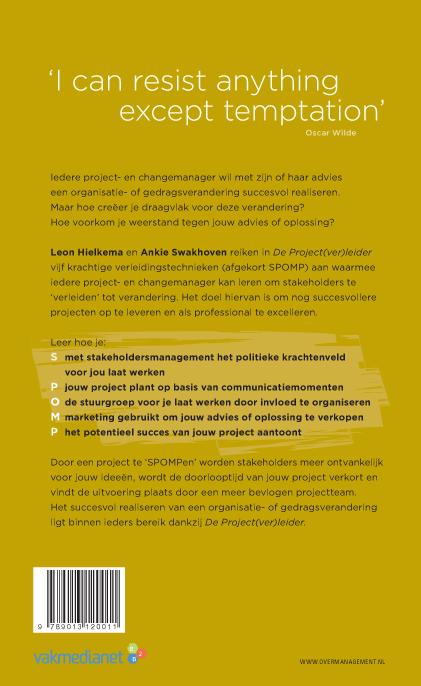 De project verleider achterkant