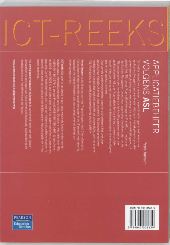 Applicatiebeheer volgens ASL / ICT-reeks achterkant