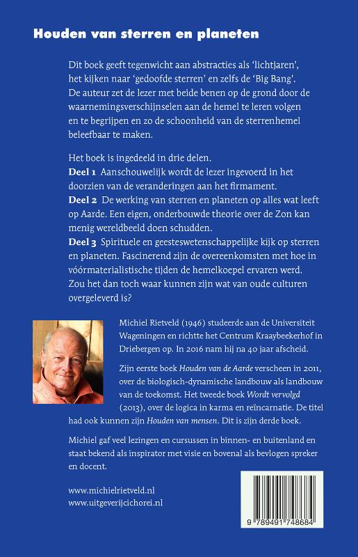 Houden van sterren en planeten achterkant