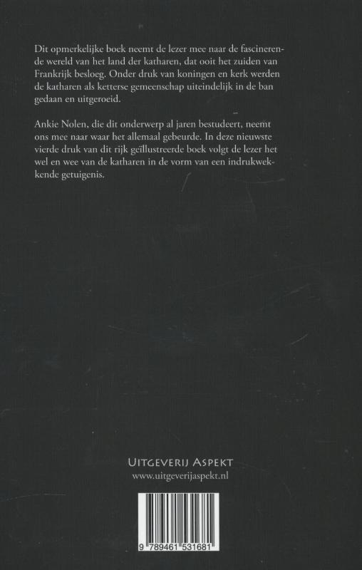 Het land der katharen achterkant