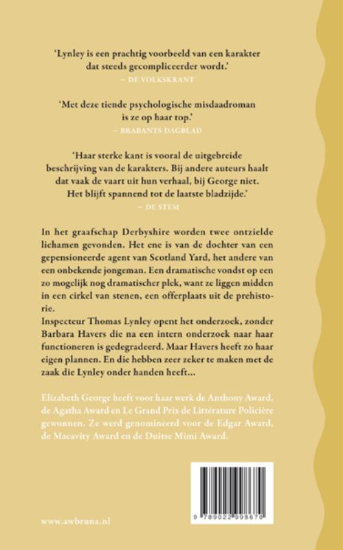 Wie zonder zonde is... / Inspecteur Lynley-mysterie / 10 achterkant