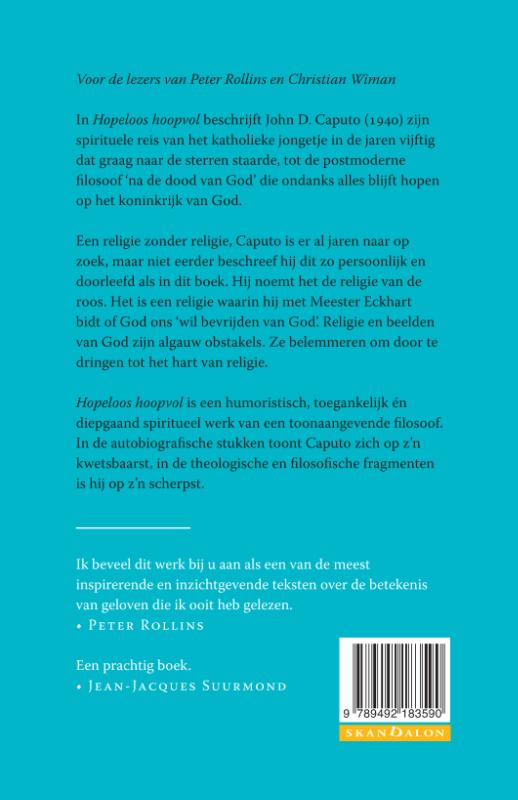 Hopeloos hoopvol achterkant