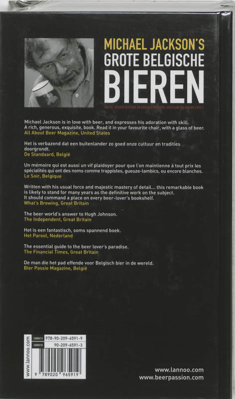 Michael Jackson'S Grote Belgische Bieren achterkant