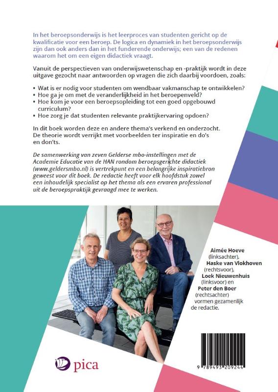 Handboek Beroepsgerichte didactiek achterkant